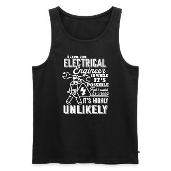 Electrical Engineer I Am An Electrical Engineer - Men's Premium Organic Tank Top - black - Front - Michal (187cm)