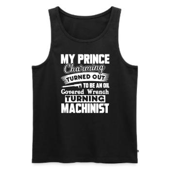 Machinist Machinist Prince Charming - Men's Premium Organic Tank Top - black - Front - Michal (187cm)