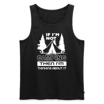 Camping Thinking About Camping - Men's Premium Organic Tank Top - black - Front - Michal (187cm)