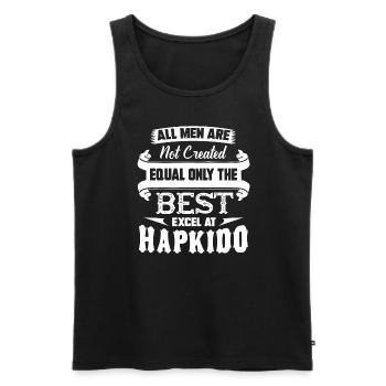 Hapkido Best Men Excel At Hapkido - Men's Premium Organic Tank Top - black - Front - AI Model Male 178 light (178cm)