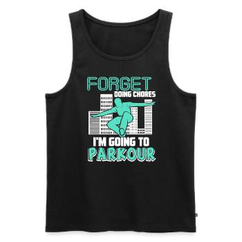 Parkour I'm Going To Parkour - Men's Premium Organic Tank Top - black - Front - Michal (187cm)