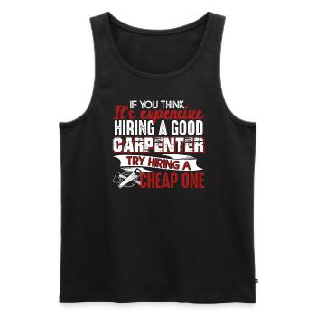 Carpenter I Am A Good Carpenter - Men's Premium Organic Tank Top - black - Front - AI Model Male 178 light (178cm)