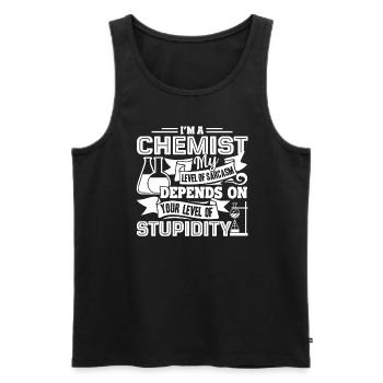 Chemist I'm A Chemist - Men's Premium Organic Tank Top - black - Front - Michal (187cm)