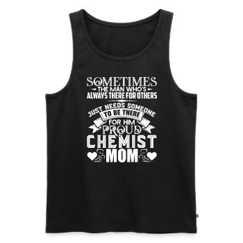 Chemist Proud Chemist Mom - Men's Premium Organic Tank Top - black - Front - Michal (187cm)