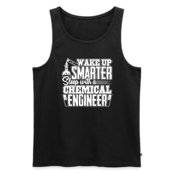 Chemical Engineer Sleep With A Chemical Engineer - Men's Premium Organic Tank Top - black - Front - AI Model Male 178 light (178cm)