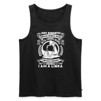 Libra Proud To Be A Libra - Men's Premium Organic Tank Top - black - Front - Michal (187cm)