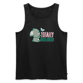 Koala Koala Totally Koalafied - Men's Premium Organic Tank Top - black - Front - Michal (187cm)
