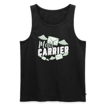 Proud To Be A Mail Carrier - Men's Premium Organic Tank Top - black - Front - AI Model Male 178 light (178cm)