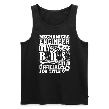 Mechanical Engineer Mechanical Engineer Job Title - Men's Premium Organic Tank Top - black - Front - AI Model Male 178 light (178cm)
