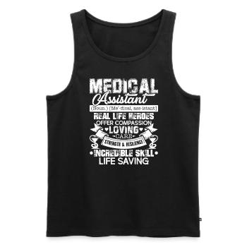 Medical Assistant Medical Assistant Definition - Men's Premium Organic Tank Top - black - Front - Michal (187cm)