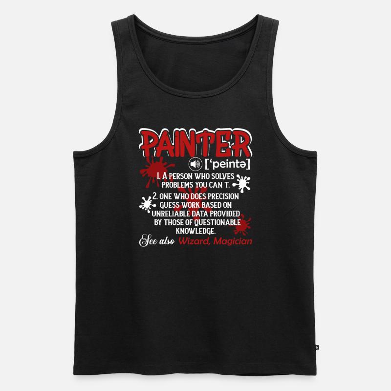 Painter Painter Definition - Men's Premium Organic Tank Top - black
