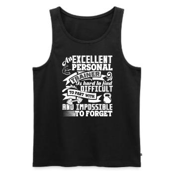 Personal Trainer Personal Trainer Is Hard To Find - Men's Premium Organic Tank Top - black - Front - AI Model Male 178 light (178cm)