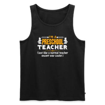 Preschool Teacher Preschool Teacher Cooler - Men's Premium Organic Tank Top - black - Front - Michal (187cm)