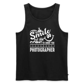 Photographer Photographer Going To Shoot You - Men's Premium Organic Tank Top - black - Front - Michal (187cm)