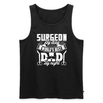 Surgeon Surgeon By DayDad By Night - Men's Premium Organic Tank Top - black - Front - AI Model Male 178 light (178cm)