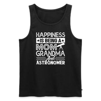 Astronomer Mom Grandma And Astronomer - Men's Premium Organic Tank Top - black - Front - AI Model Male 178 light (178cm)