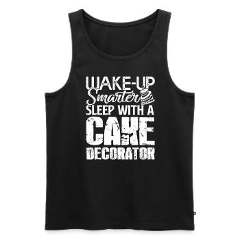 Cake Decorator Sleep With A Cake Decorator - Men's Premium Organic Tank Top - black - Front - AI Model Male 178 light (178cm)