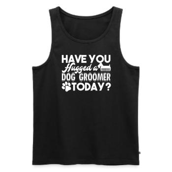 Dog Groomer Have You Hugged A Dog Groomer - Men's Premium Organic Tank Top - black - Front - Michal (187cm)