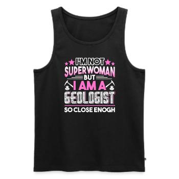 Geologist I'm A Geologist So Close Enough - Men's Premium Organic Tank Top - black - Front - Michal (187cm)