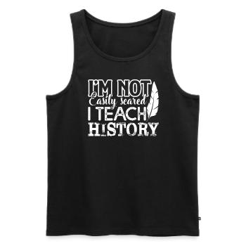 History Teacher History Teacher I Teach History - Men's Premium Organic Tank Top - black - Front - AI Model Male 178 light (178cm)