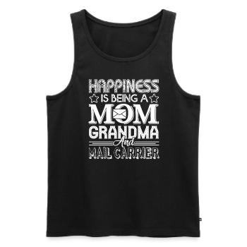 Mail Carrier Mom Grandma And Mail Carrier - Men's Premium Organic Tank Top - black - Front - AI Model Male 178 light (178cm)