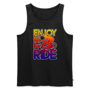 Cycling Cycling Enjoy The Ride - Men's Premium Organic Tank Top - black - Front - Michal (187cm)
