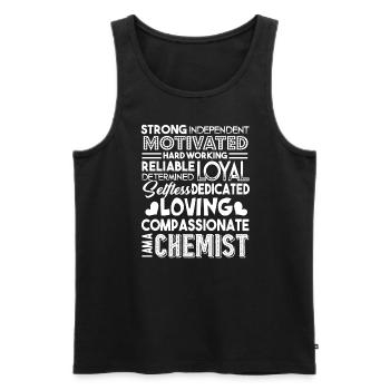 Chemist Things About Chemist - Men's Premium Organic Tank Top - black - Front - Michal (187cm)