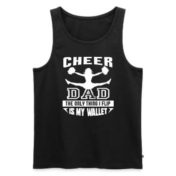 Cheerleading Cheerleading Dad - Men's Premium Organic Tank Top - black - Front - Michal (187cm)