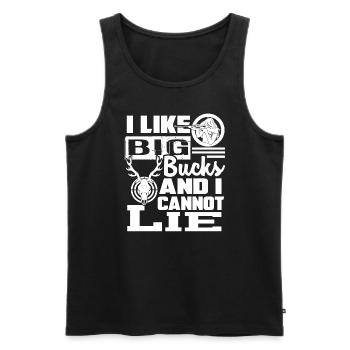 Deer Hunting Deer Hunting I Like Big Bucks - Men's Premium Organic Tank Top - black - Front - Michal (187cm)