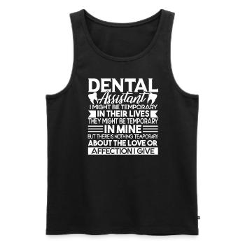 Dental Assistant Kind Hearted Dental Assistant - Men's Premium Organic Tank Top - black - Front - AI Model Male 178 light (178cm)