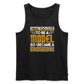Florist So I Became A Florist - Men's Premium Organic Tank Top - black - Front - Michal (187cm)
