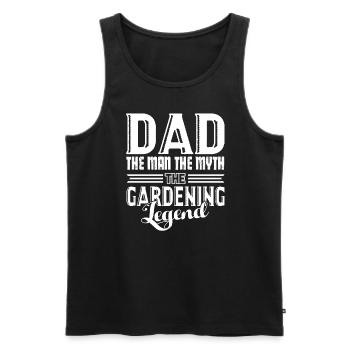 Gardening Dad And Gardening Legend - Men's Premium Organic Tank Top - black - Front - Michal (187cm)