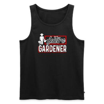 Gardening Future Gardener - Men's Premium Organic Tank Top - black - Front - Michal (187cm)