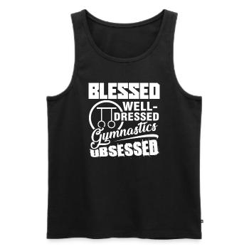 Gymnastics Well Dressed Gymnastics Obsessed - Men's Premium Organic Tank Top - black - Front - Michal (187cm)
