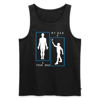 Painter Painter My Dad - Men's Premium Organic Tank Top - black - Front - AI Model Male 178 light (178cm)