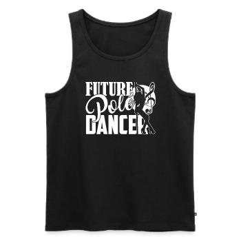 Pole Dance Future Pole Dancer - Men's Premium Organic Tank Top - black - Front - AI Model Male 178 light (178cm)