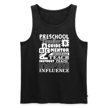 Preschool Teacher Preschool Teacher Mentor - Men's Premium Organic Tank Top - black - Front - Michal (187cm)