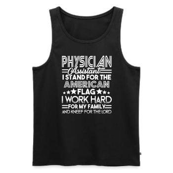 Physician Assistant Physician Assistant Stand For - Men's Premium Organic Tank Top - black - Front - AI Model Male 178 light (178cm)