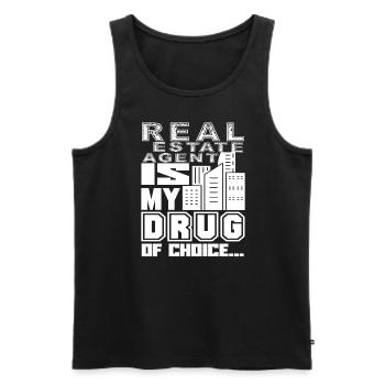 Real Estate Agent Real Estate Agent Choice - Men's Premium Organic Tank Top - black - Front - Michal (187cm)