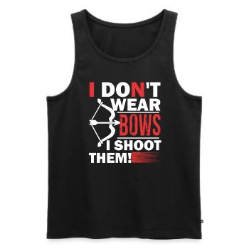 Archery Archery I Shoot Them - Men's Premium Organic Tank Top - black - Front - AI Model Male 178 light (178cm)