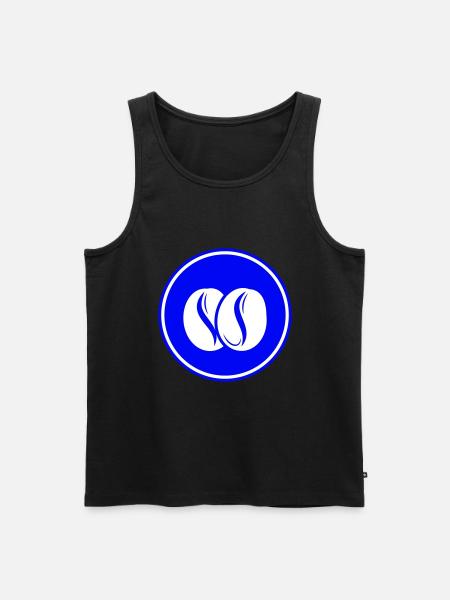 Coffee bean symbol - Men's Premium Organic Tank Top - black