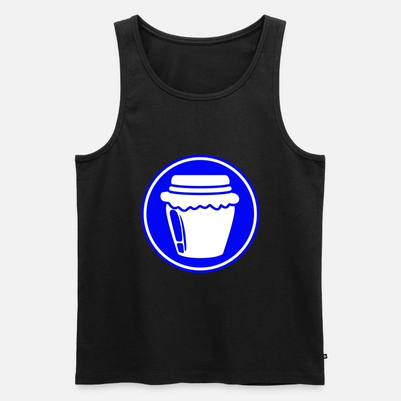 Honig symbol Imker - Männer Premium Bio Tank Top - Schwarz