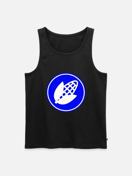 Corn symbol - Men's Premium Organic Tank Top - black