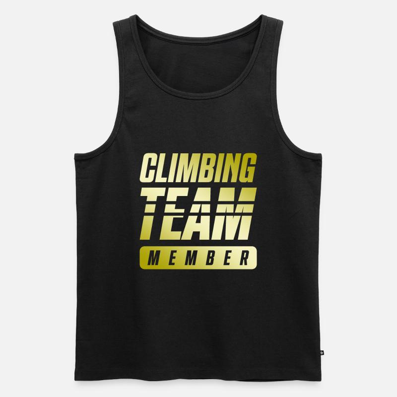 Climbing Team - Männer Premium Bio Tank Top - Schwarz