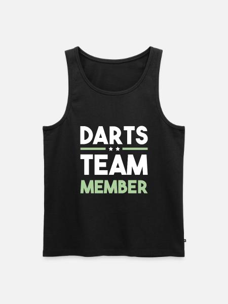 Darts Team - Men's Premium Organic Tank Top - black