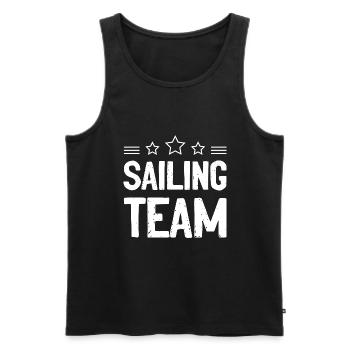 Équipe de voile - Débardeur bio Premium Homme - noir - Devant - Michal (187cm)