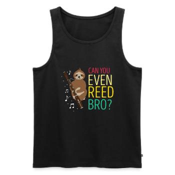 Fagottist für Fagottorchester und Fagottist - Männer Premium Bio Tank Top - Schwarz - Vorne - AI Model Male 178 light (178cm)