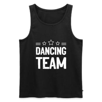 Équipe de danse Équipe de danse - Débardeur bio Premium Homme - noir - Devant - Michal (187cm)
