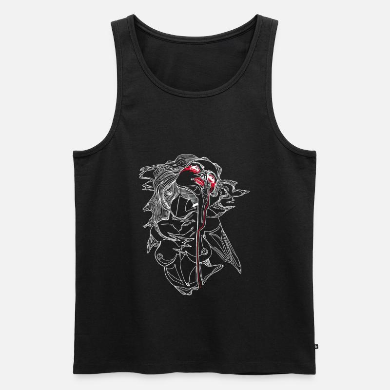 ### - Männer Premium Bio Tank Top - Schwarz