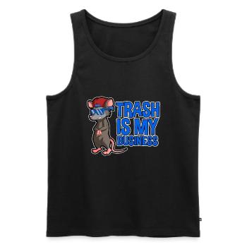 Possum design for opossum lovers and possum - Men's Premium Organic Tank Top - black - Front - Michal (187cm)